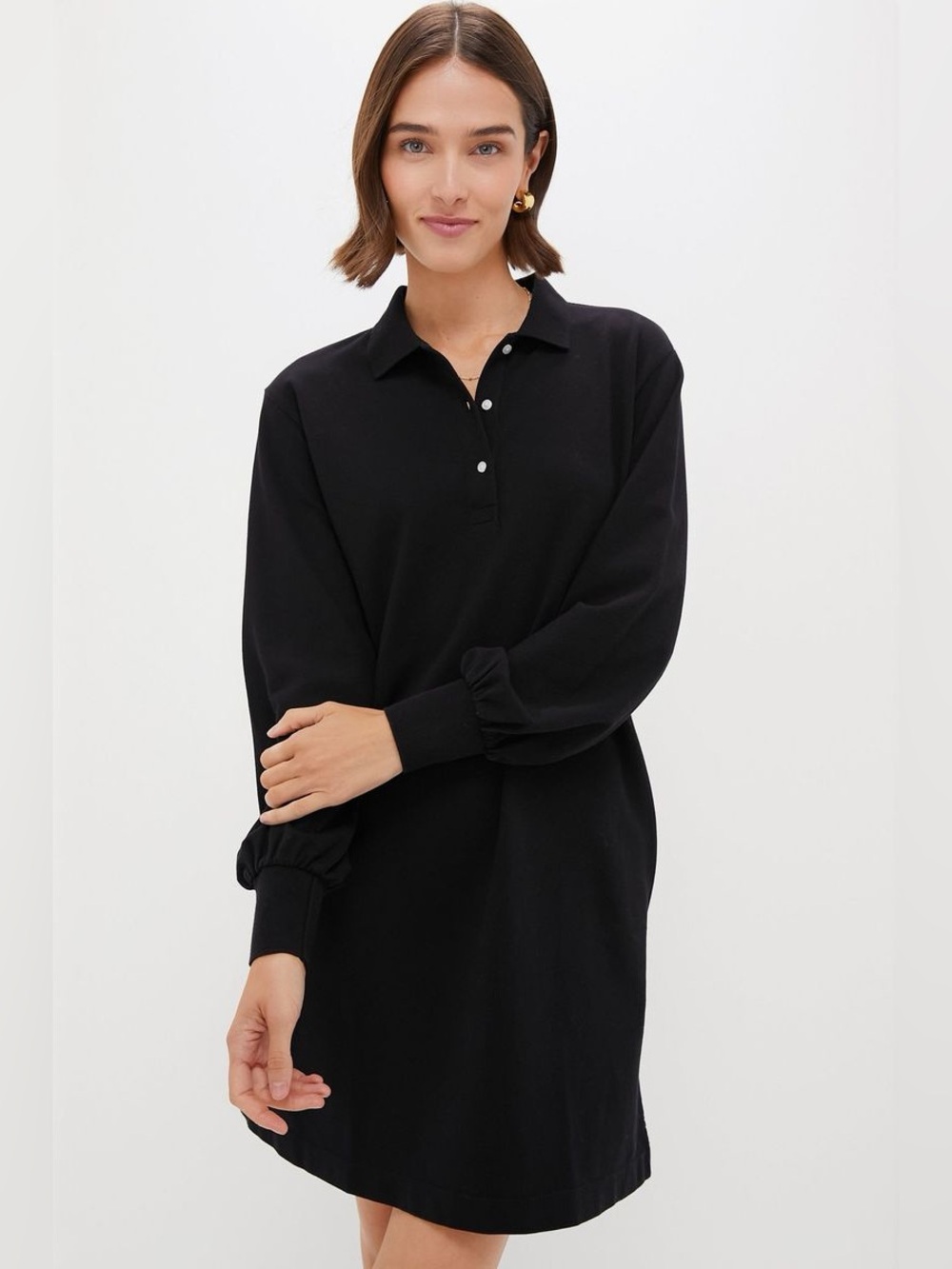 Tuckernuck Black Polo Shirt Dress